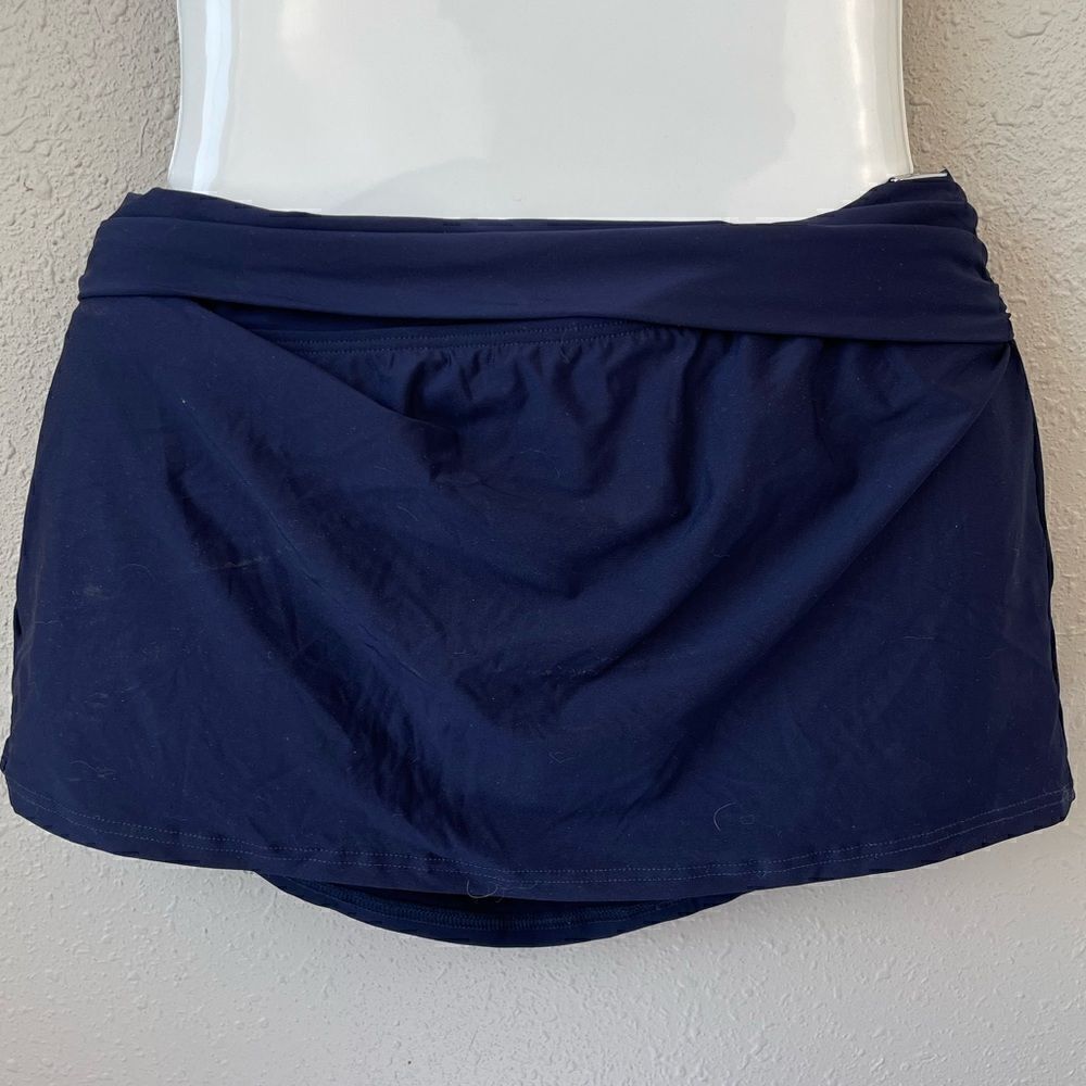 NWT DKNY Navy Blue Swim Skirt Size XS